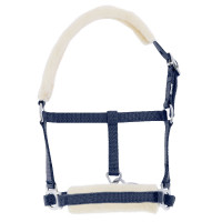 Capestro puledro Riding World montone sintetico Blu navy