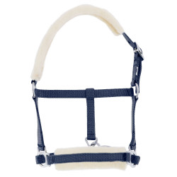 Capestro puledro Riding World montone sintetico Blu navy