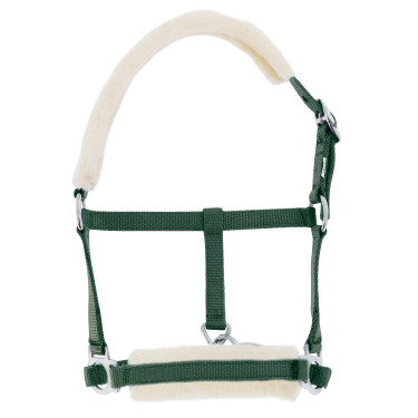 Capestro puledro Riding World montone sintetico Verde scuro
