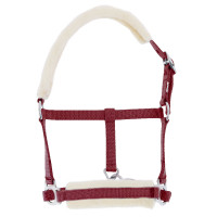 Capestro puledro Riding World montone sintetico Rosso