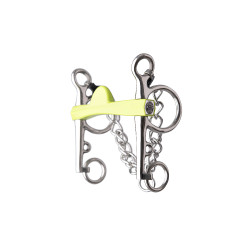 Morso pelham Metalab Flexi Soft mezzaluna con aste lunghe Verde