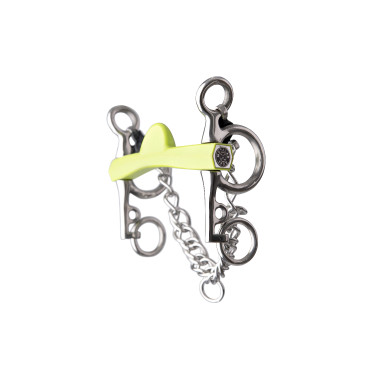 Morso pelham Metalab Flexi Soft mezzaluna con aste corte Verde