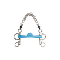 Morso pelham Metalab Flexi mezzaluna con aste corte Blu