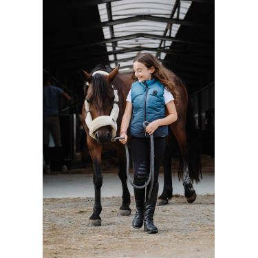 Gilet senza maniche Equithème Lina bambino Turchese Blu