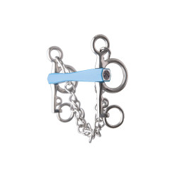 Morso pelham Metalab Flexi diritto con aste corte Blu