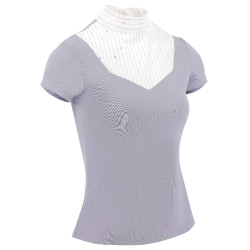 Polo Equithème Lerma maniche corte Viola