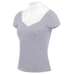 Polo Equithème Lerma maniche corte Viola