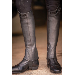 Mini-chaps Pénélope Prisca in cuoio Nero Mini-chaps Pénélope Prisca in cuoio Nero