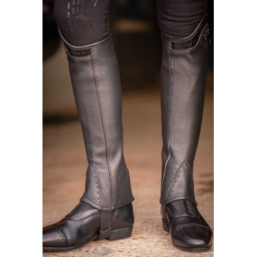 Mini-chaps Pénélope Prisca in cuoio Nero Mini-chaps Pénélope Prisca in cuoio Nero