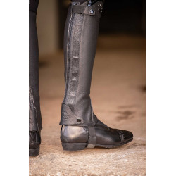 Mini-chaps Pénélope Prisca in cuoio Nero Mini-chaps Pénélope Prisca in cuoio Nero