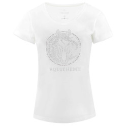 T-shirt Equithème Magali Bianco