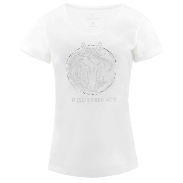 T-shirt Equithème Magali Bianco