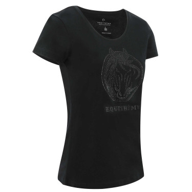 T-shirt Equithème Magali Nero