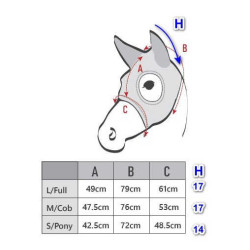 Maschera antistress Lami-Cell Titanium con orecchie Nero