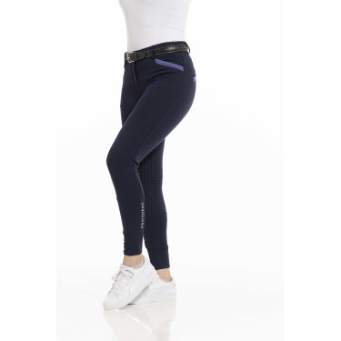 Pantaloni Equithème Kylie con fondo in silicone Blu navy