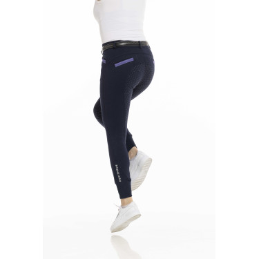 Pantaloni Equithème Kylie con fondo in silicone Blu navy