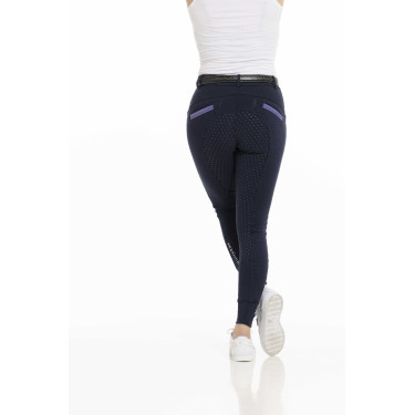 Pantaloni Equithème Kylie con fondo in silicone Blu navy