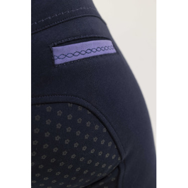 Pantaloni Equithème Kylie con fondo in silicone Blu navy