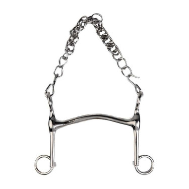 Morso da briglia Metalab con imboccatura cava