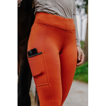 Pull-on Equithème Brigitte fondo in silicone Arancione