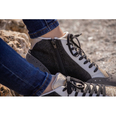 Sneakers Jupiter High Top Pénélope Nero / grigio