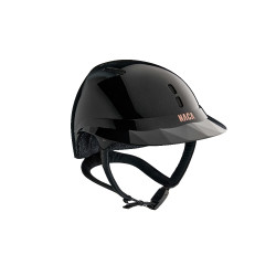 Casco da equitazione NACA Gravity S carbonio Nero carbone lucido / oro rosa