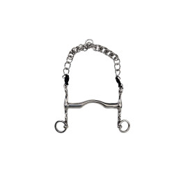 Morso da briglia Metalab con imboccatura piena