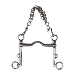 Morso da briglia Metalab con passaggio per la lingua