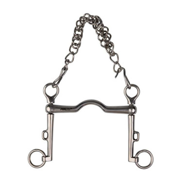 Morso da briglia Metalab con passaggio per la lingua