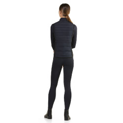 Gilet senza maniche trapuntato Ego7 Dea donna con pannelli laterali stretch Marina Blu marino