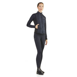 Gilet senza maniche trapuntato Ego7 Dea donna con pannelli laterali stretch Marina Blu marino