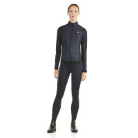 Gilet senza maniche trapuntato Ego7 Dea donna con pannelli laterali stretch Marina Blu marino