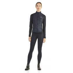 Gilet senza maniche trapuntato Ego7 Dea donna con pannelli laterali stretch Marina Blu marino