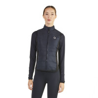 Gilet senza maniche trapuntato Ego7 Dea donna con pannelli laterali stretch Marina Blu marino