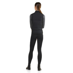 Gilet senza maniche trapuntato Ego7 Dea donna con pannelli laterali stretch Nero