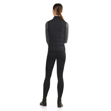 Gilet senza maniche trapuntato Ego7 Dea donna con pannelli laterali stretch Nero