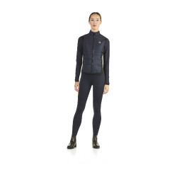 Gilet senza maniche trapuntato Ego7 Dea donna con pannelli laterali stretch Marina Blu marino