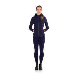 Felpa con cappuccio da donna Ego7 Marina Blu marino