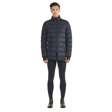 Parka trapuntata Ego7 Odino con cappuccio da uomo Marina Blu marino