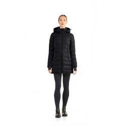 Parka lunga trapuntata Ego7 Era con cappuccio removibile da donna Nero Parka lunga trapuntata Ego7 Era con cappuccio removibile da donna Nero