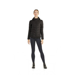 Giacca corta trapuntata Ego7 Febe con cappuccio donna Nero