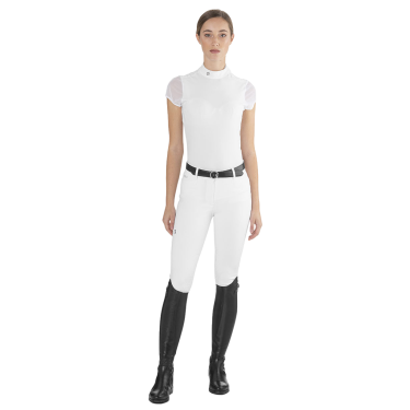 Polo da concorso Rita Ego7 a maniche corte da donna Bianco