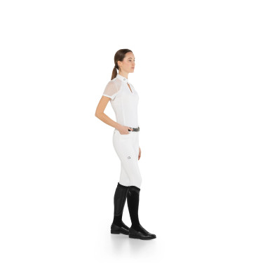 Polo da concorso Teresa Ego7 maniche corte donna Bianco