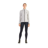 Felpa con zip Ego7 Z0W idrorepellente da donna Grigio mélange