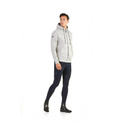 Felpa con cappuccio con zip Ego7 Z0W idrorepellente uomo Grigio mélange
