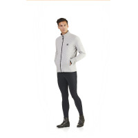 Felpa con zip Ego7 Z0W uomo Grigio mélange
