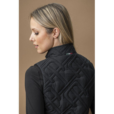 Gilet senza maniche imbottito Horseware AA Neve Monogram donna Nero Gilet senza maniche imbottito Horseware AA Neve Monogram donna Nero