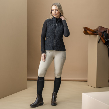 Gilet senza maniche imbottito Horseware AA Neve Monogram donna Nero Gilet senza maniche imbottito Horseware AA Neve Monogram donna Nero