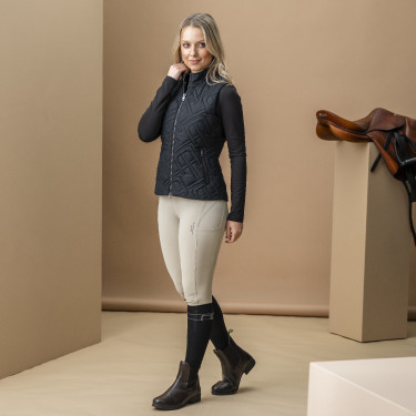Gilet senza maniche imbottito Horseware AA Neve Monogram donna Nero Gilet senza maniche imbottito Horseware AA Neve Monogram donna Nero