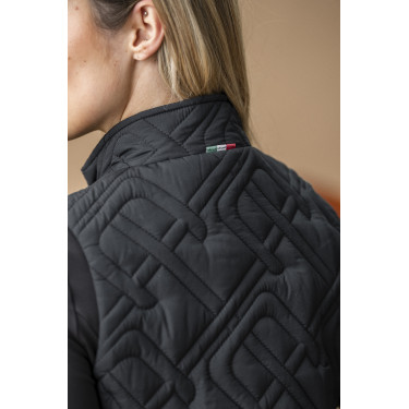 Gilet senza maniche imbottito Horseware AA Neve Monogram donna Nero Gilet senza maniche imbottito Horseware AA Neve Monogram donna Nero